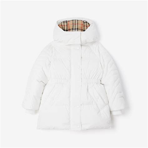 burberry jacket white|burberry quilted puffer jacket.